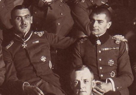 Zwei Freunde f�rs Leben. Links Rudolf Berthold und rechts Hans Joachim Buddecke